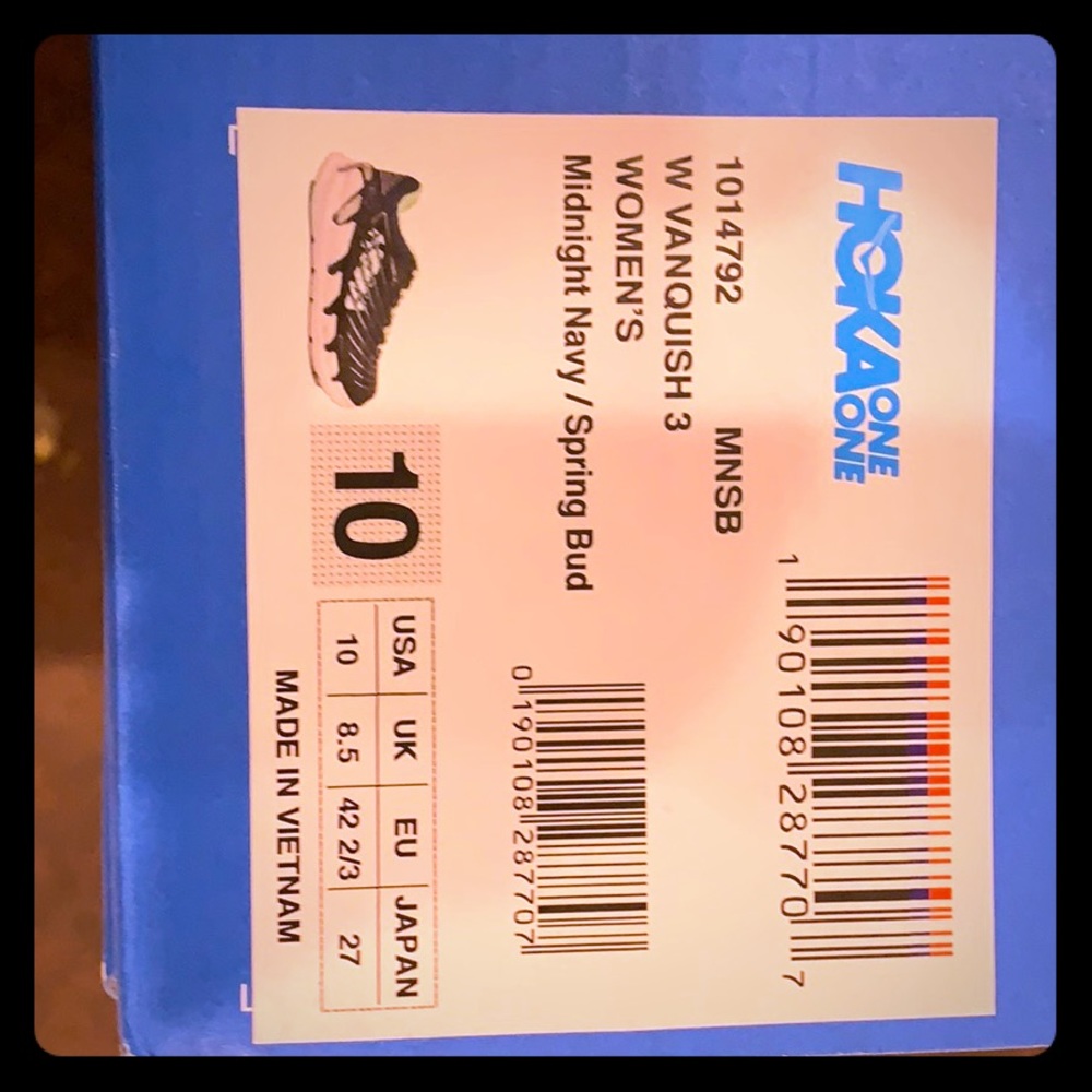 Size 10 Hoka one one Vanquish